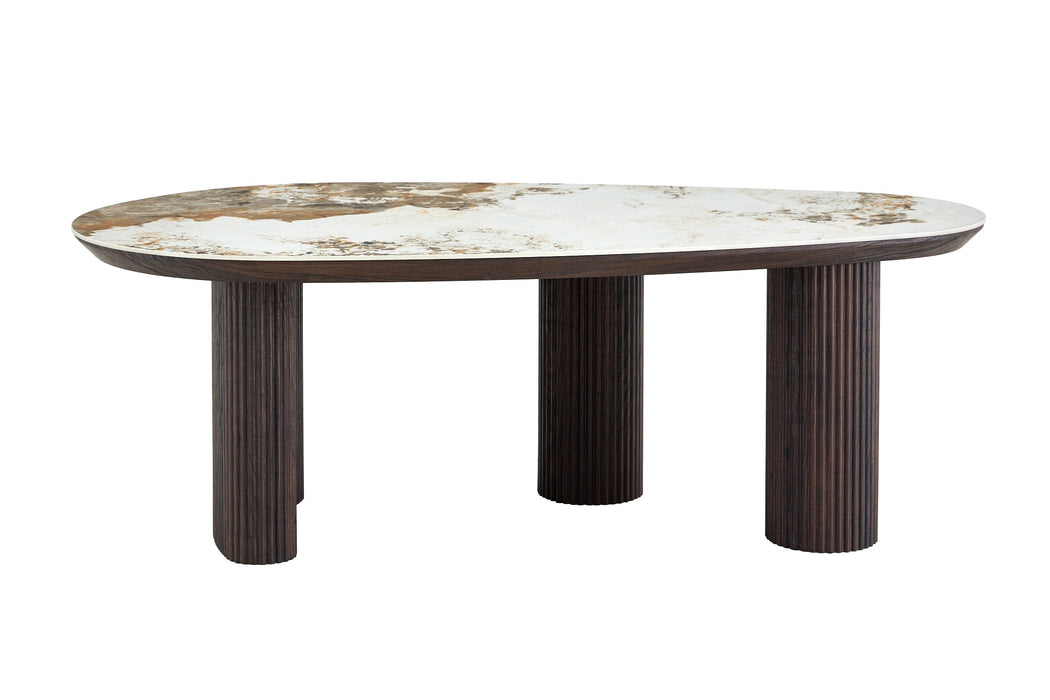 Eettafel CORCONE Organisch Keramiek 180 cm