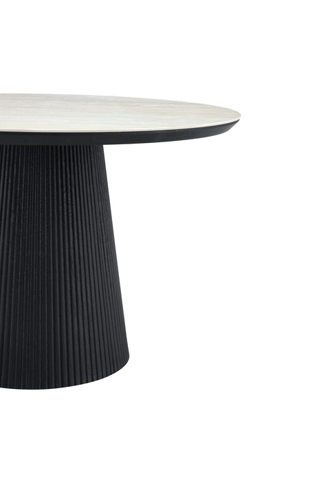 Table à manger GANIER Céramique Stone Ronde 120 cm