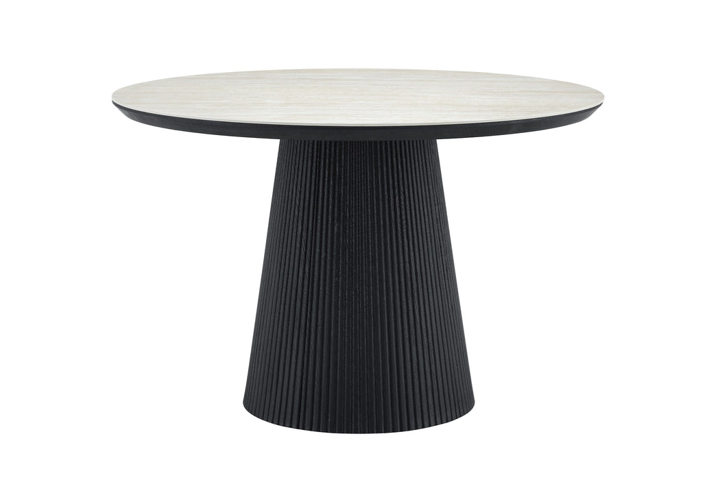 Table à manger GANIER Céramique Stone Ronde 120 cm