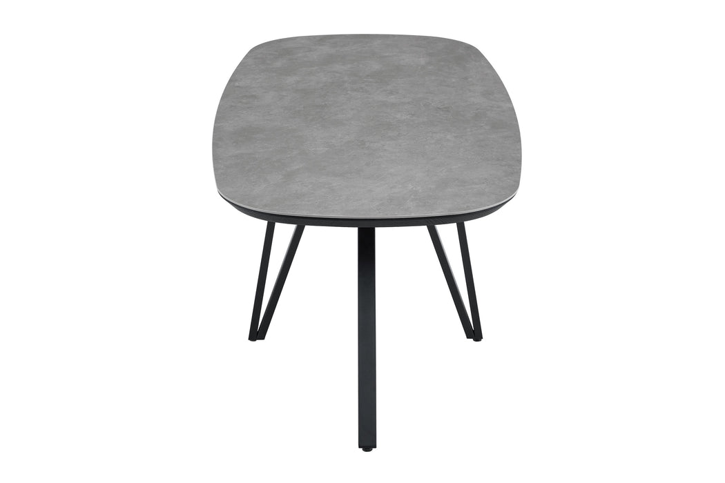 Table à manger TRESSIN Céramique Anthracite 160 cm