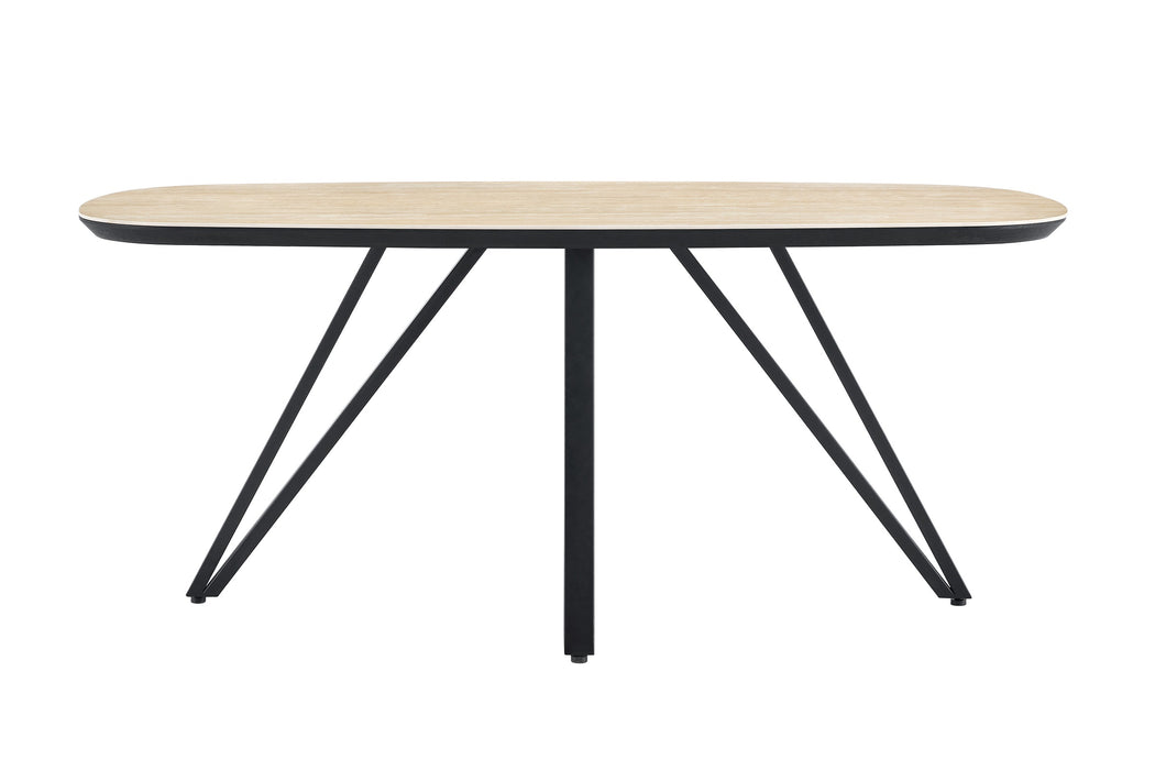 Eettafel TRESSIN Keramiek Travertin Look 220 cm