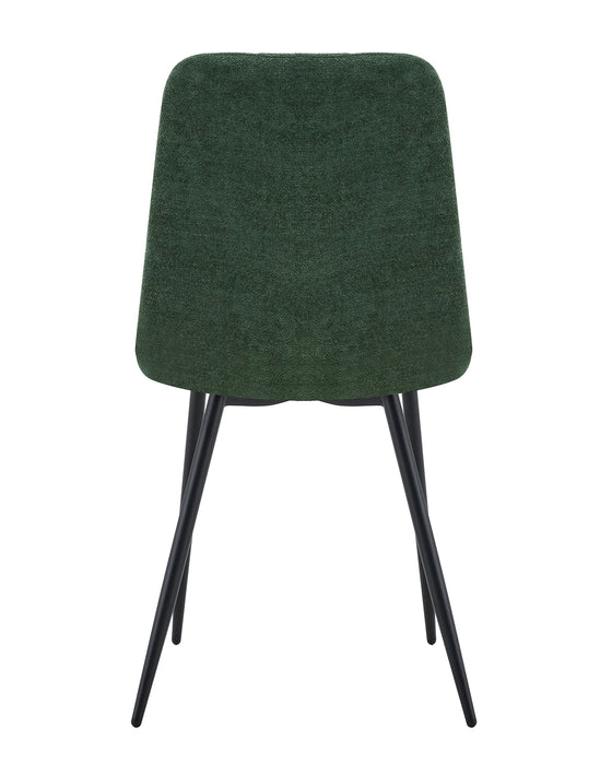 Set mit 4 Esszimmerstuhl BOIZY Bouclé Grün