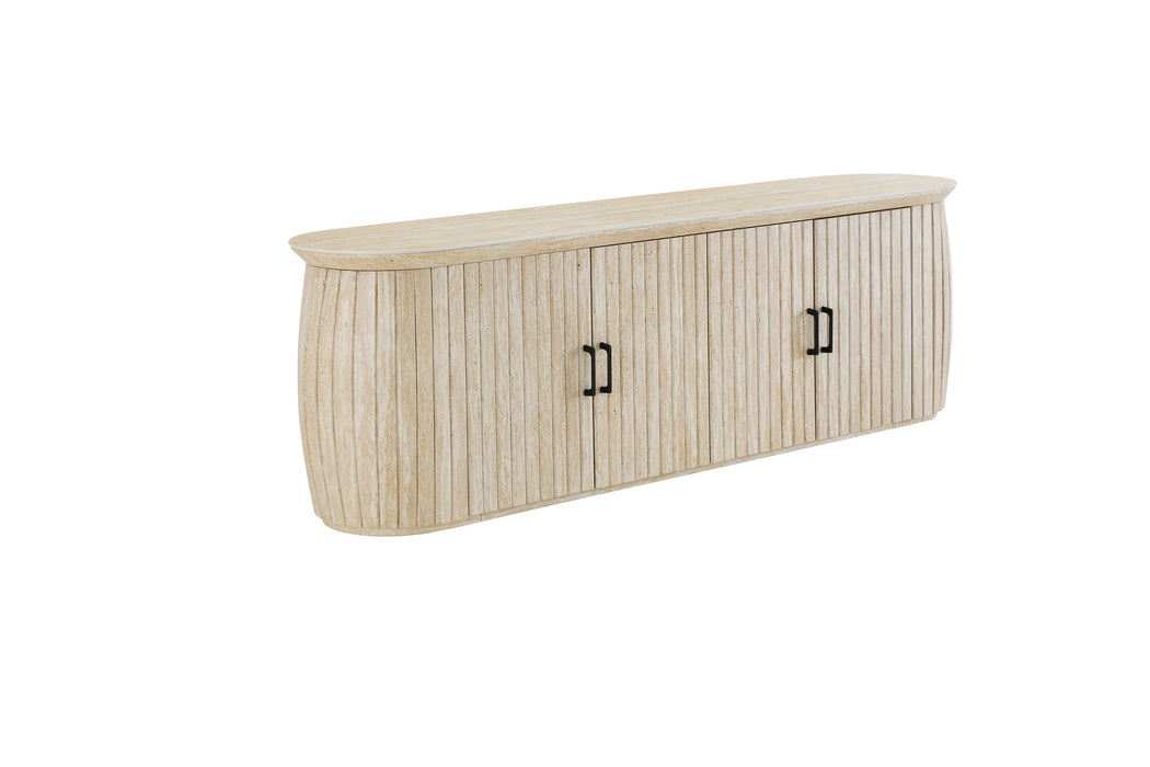 TV-meubel LADOUR Travertin Keramiek 180 cm