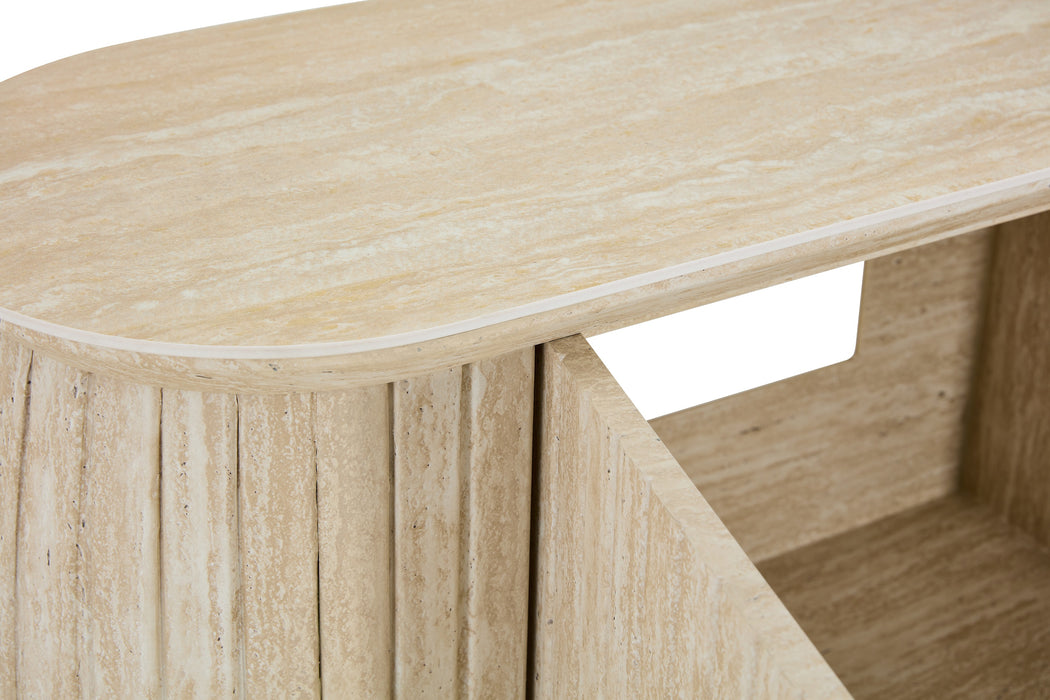 TV-meubel LADOUR Travertin Keramiek 180 cm