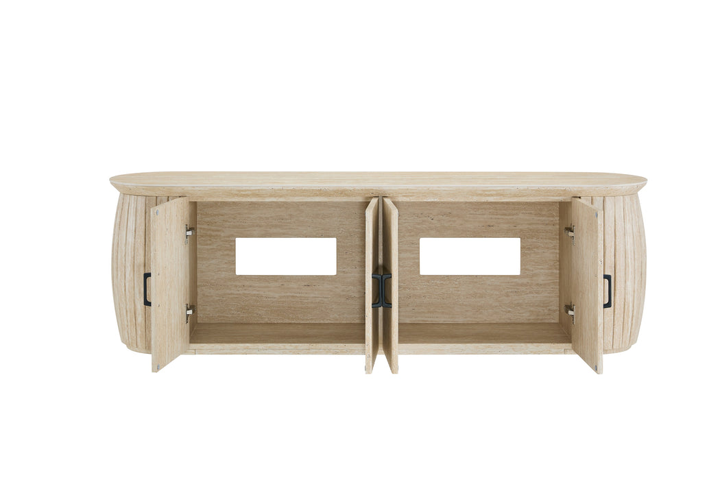 TV-meubel LADOUR Travertin Keramiek 180 cm
