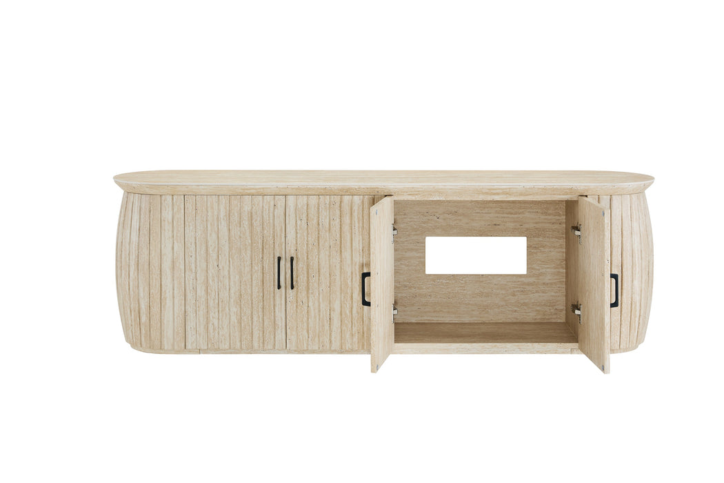 TV-meubel LADOUR Travertin Keramiek 180 cm