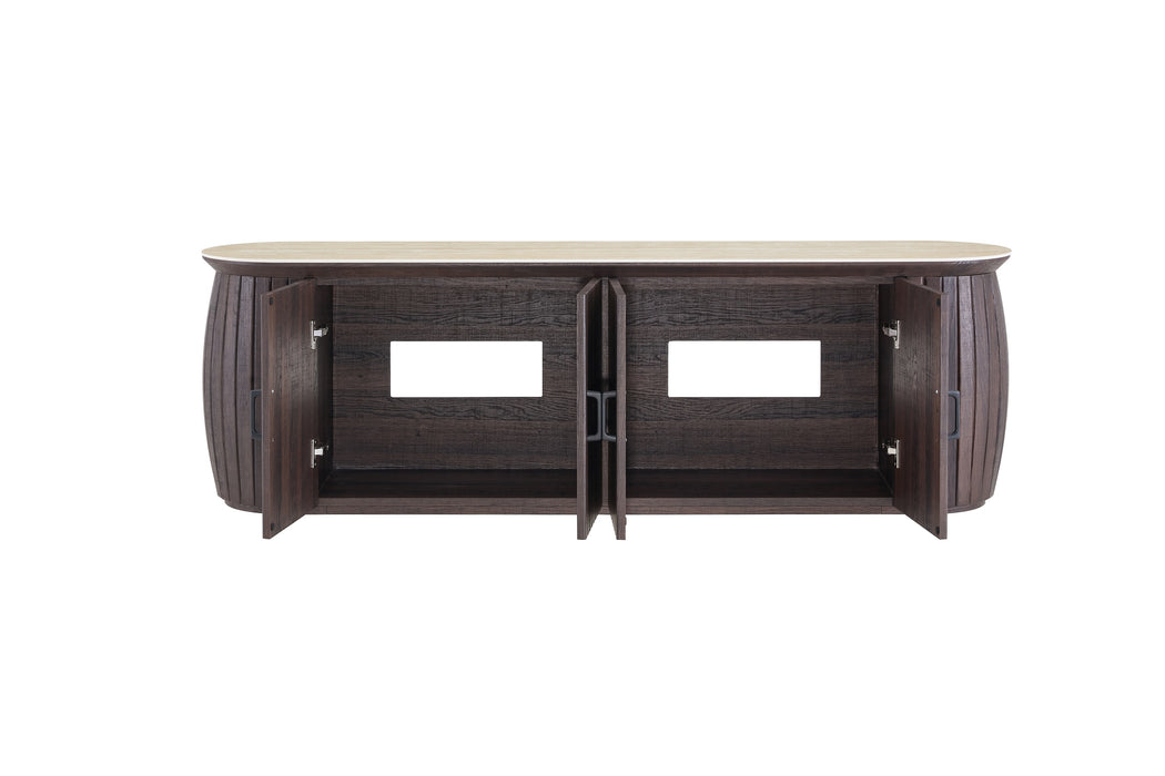 TV-meubel LADOUR Walnoot Keramiek 180 cm