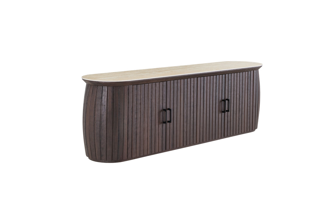 TV-meubel LADOUR Walnoot Keramiek 180 cm