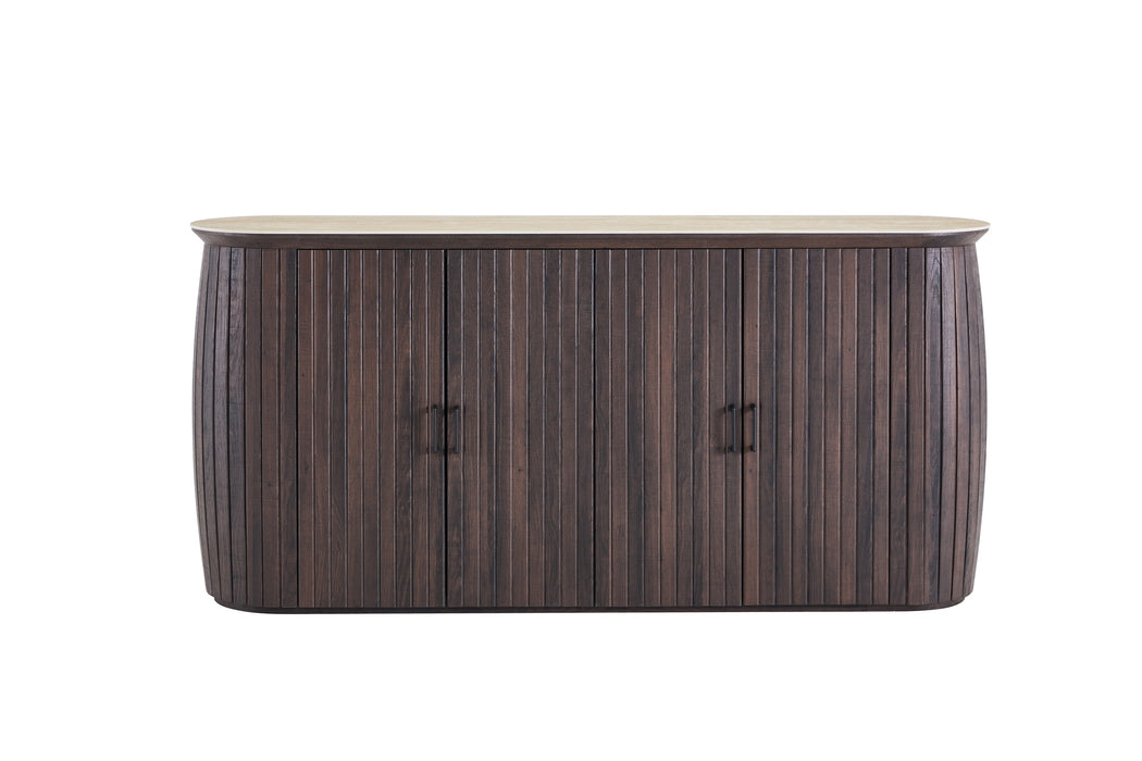 Dressoir LADOUR Walnoot Keramiek 180 cm