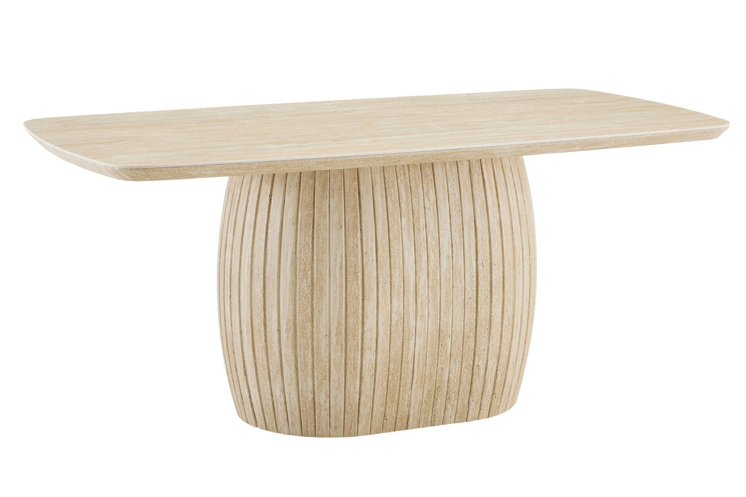 Eettafel LADOUR Keramiek Travertin 180 cm