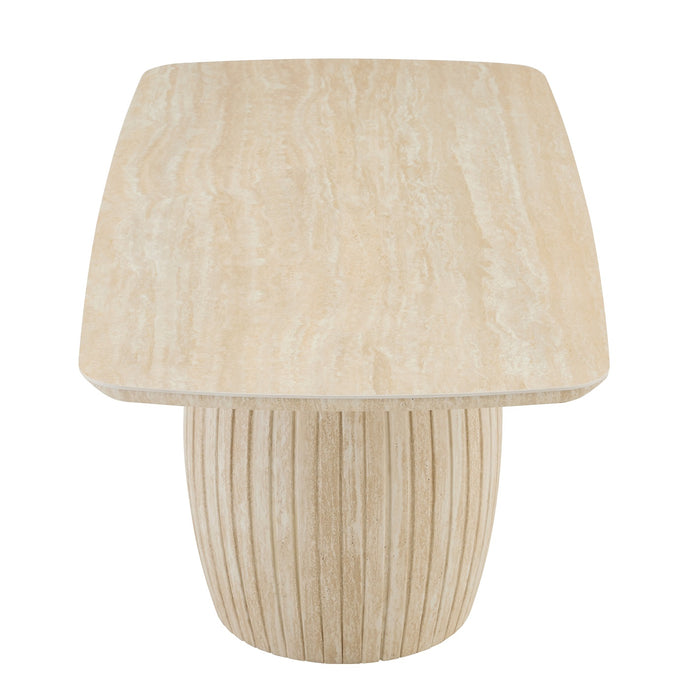 Eettafel LADOUR Keramiek Travertin 220 cm