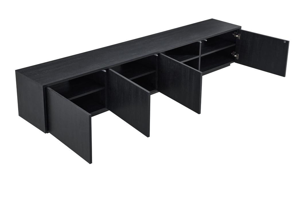 Meuble TV LAMOR Japandi Noir 240CM