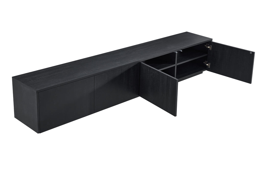 Meuble TV LAMOR Japandi Noir 240CM