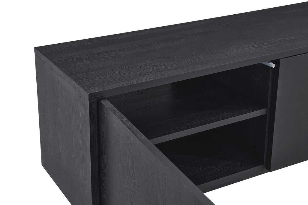 Meuble TV LAMOR Japandi Noir 240CM