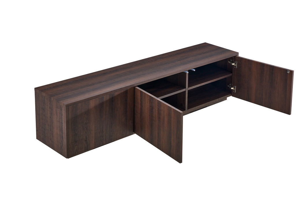 Meuble TV LAMOR Japandi Noyer 180CM