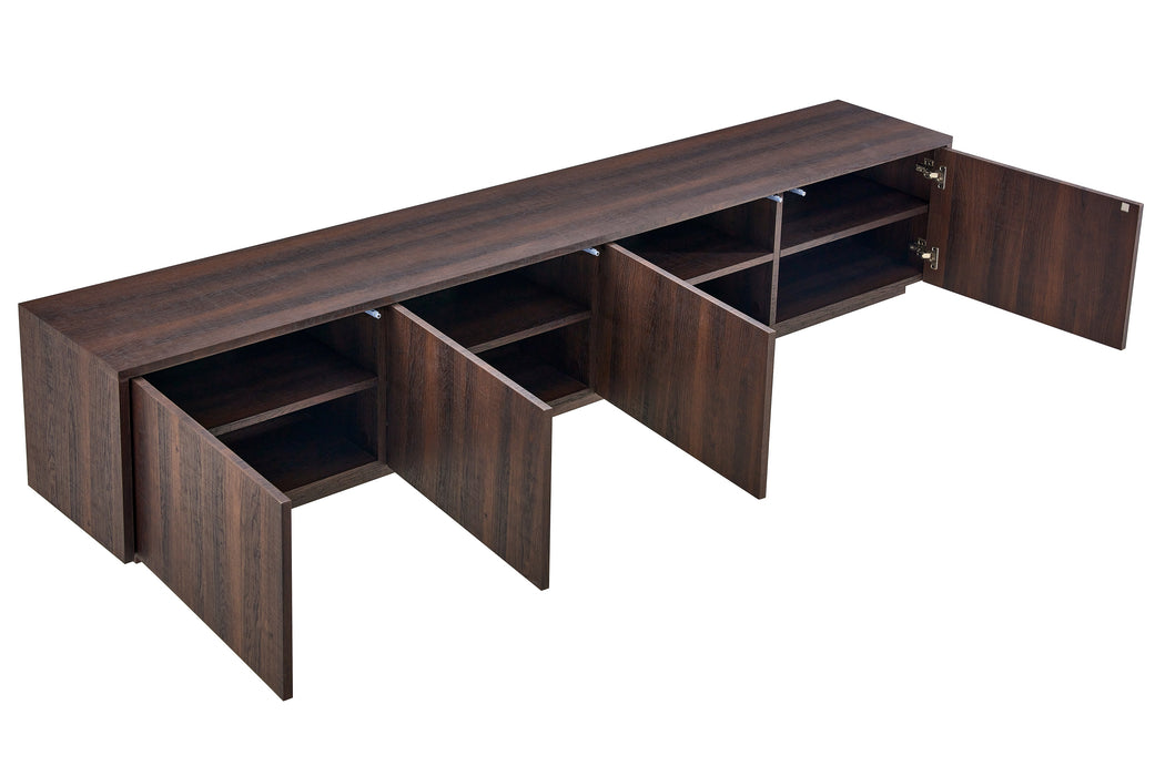 Meuble TV LAMOR Japandi Noyer 240CM