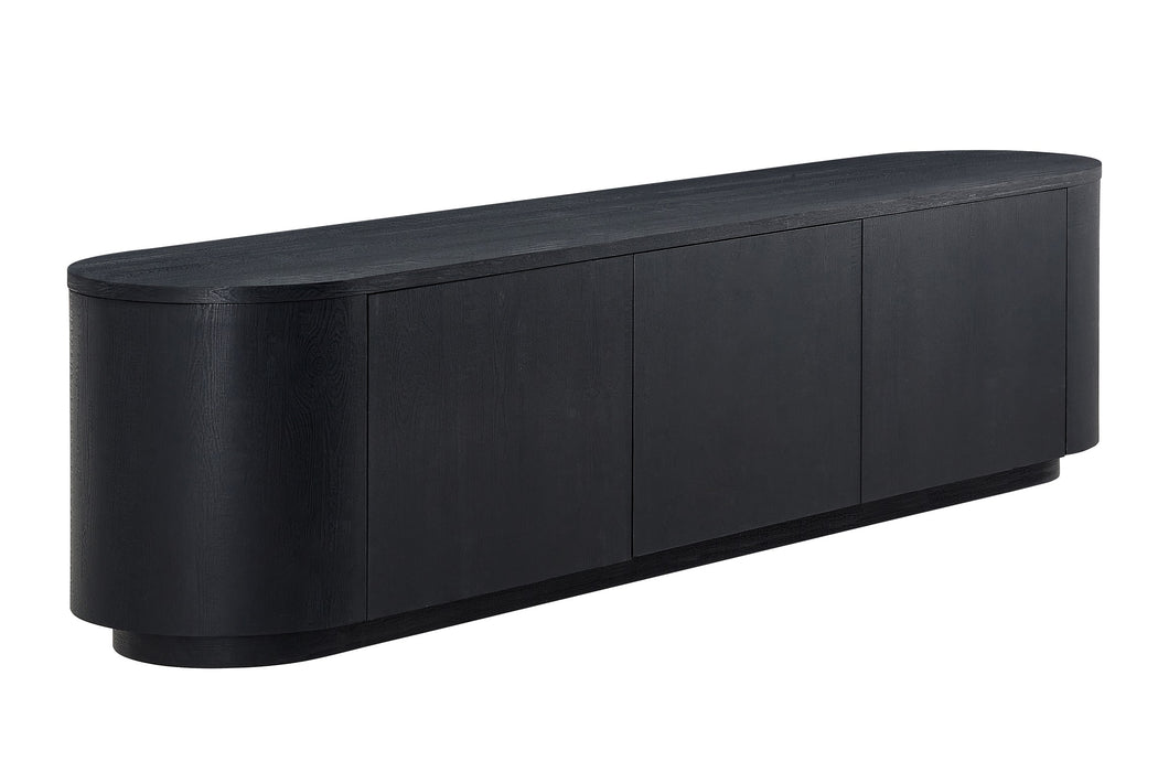 Meuble TV CERNY japandi Noir 180CM