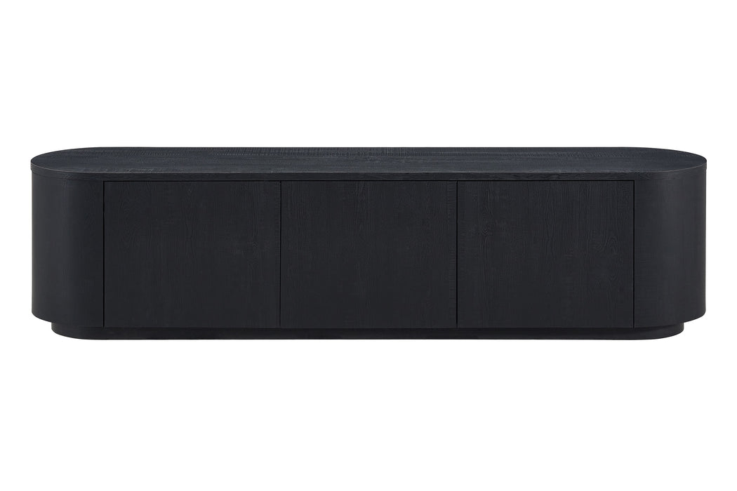 Meuble TV CERNY japandi Noir 180CM