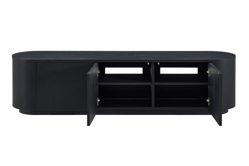 Meuble TV CERNY japandi Noir 180CM