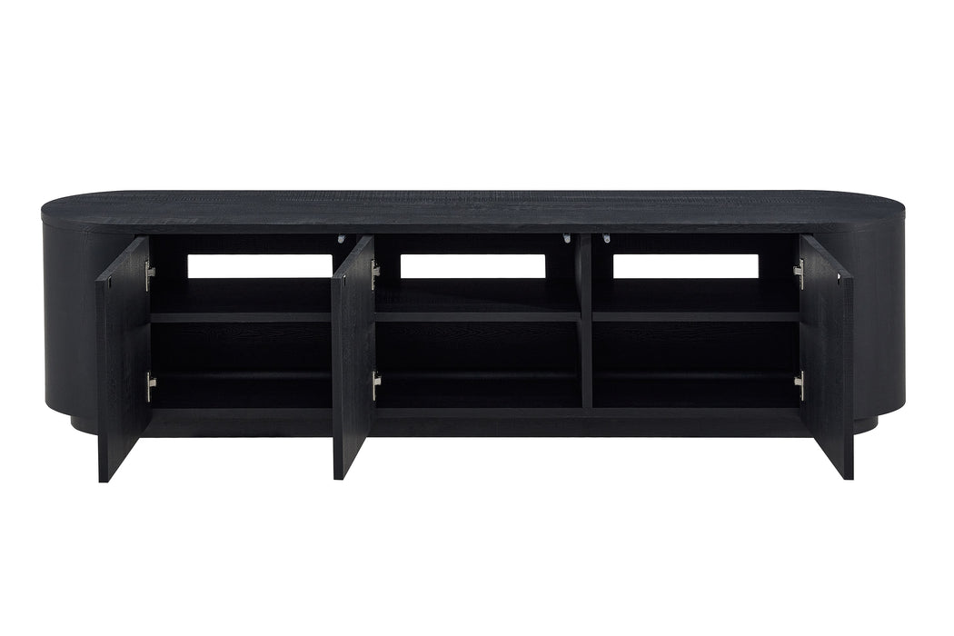 Meuble TV CERNY japandi Noir 180CM