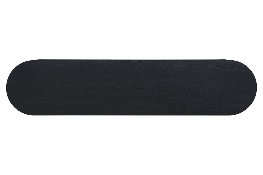 Meuble TV CERNY japandi Noir 180CM