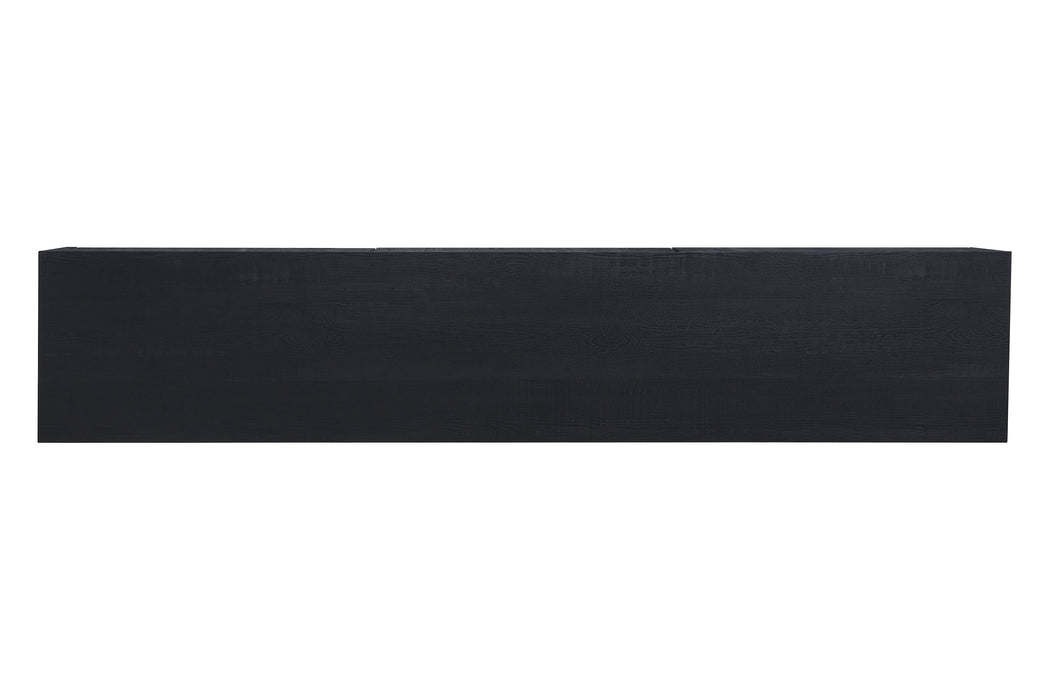 Meuble TV suspendu Japandi VIEUX NOIR 180CM