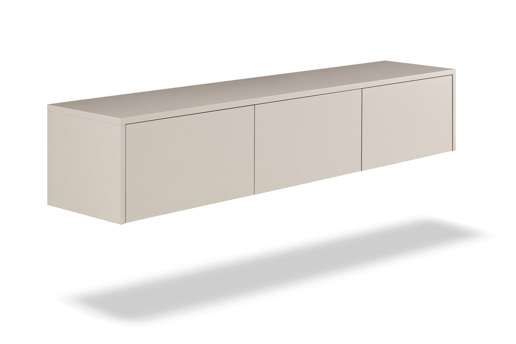 Meuble TV Suspendu Japandi SAUVERN Ivoire 180CM