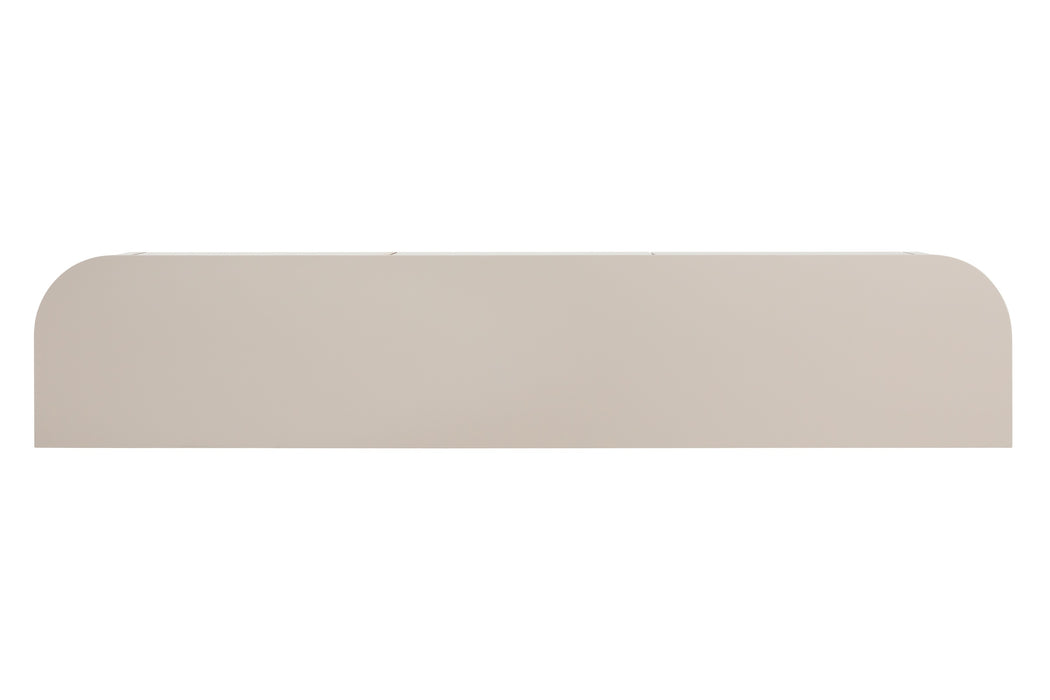 Meuble TV Suspendu Japandi SAUVERN Organique Ivoire 180CM