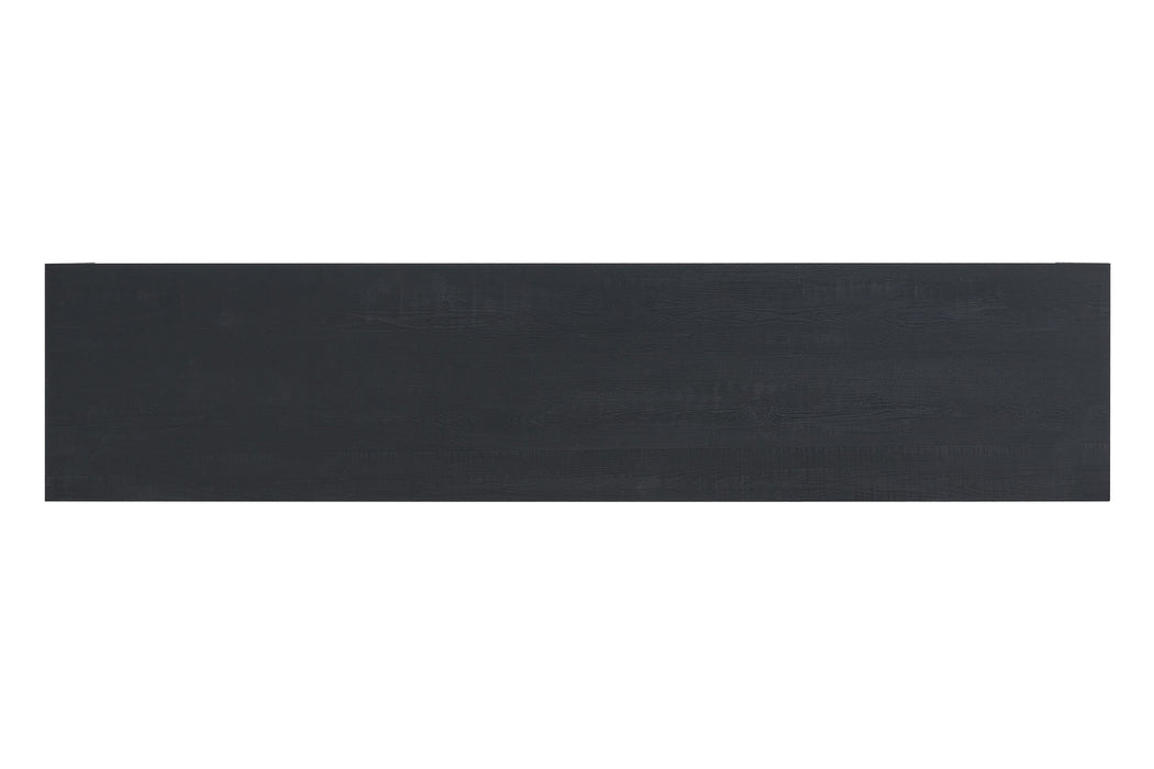 Meuble TV LAMOR Japandi Noir 180CM