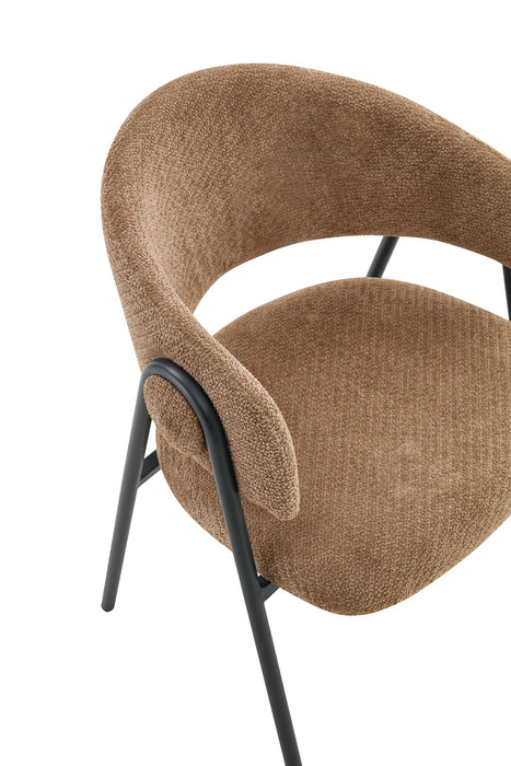 BARETZ Eetkamerstoel Bouclé Taupe