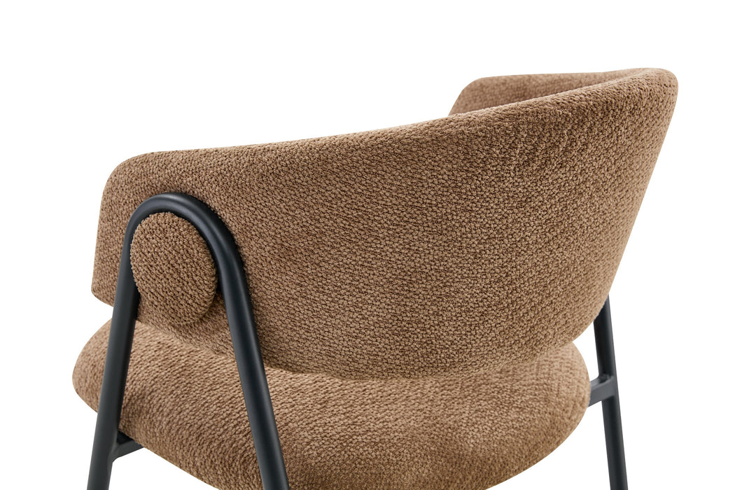 BARETZ Eetkamerstoel Bouclé Taupe