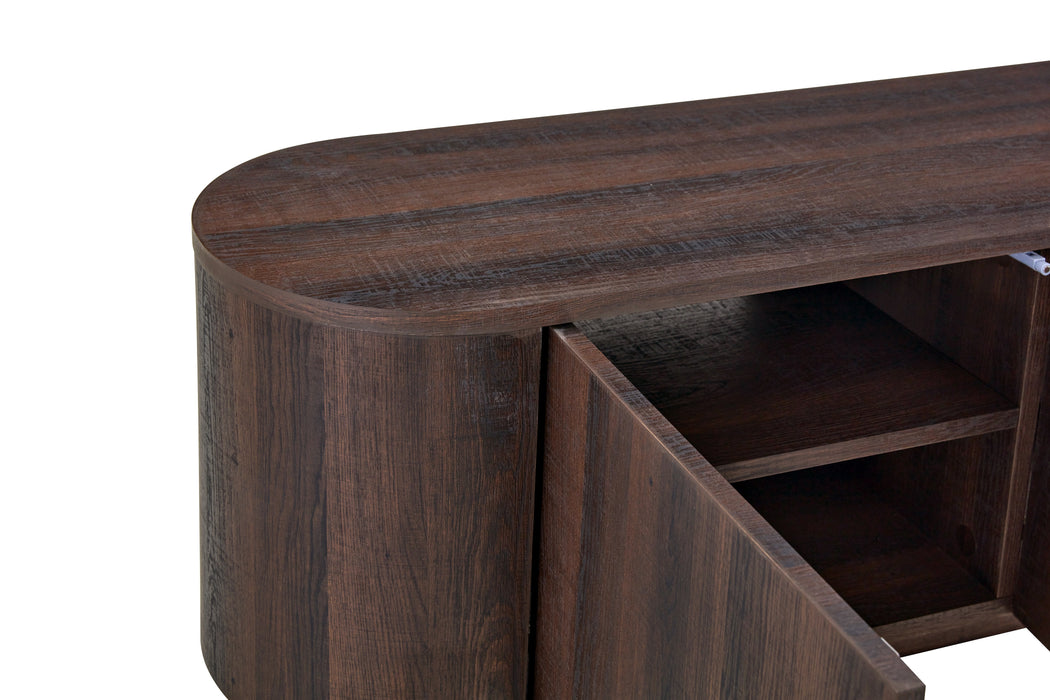 Meuble TV CERNY japandi Noyer 240CM