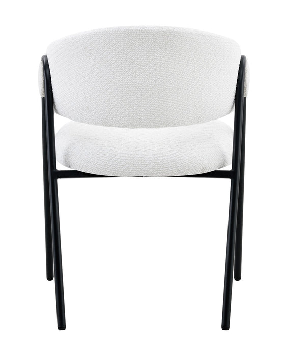 BARETZ Eetkamerstoel Bouclé Creme