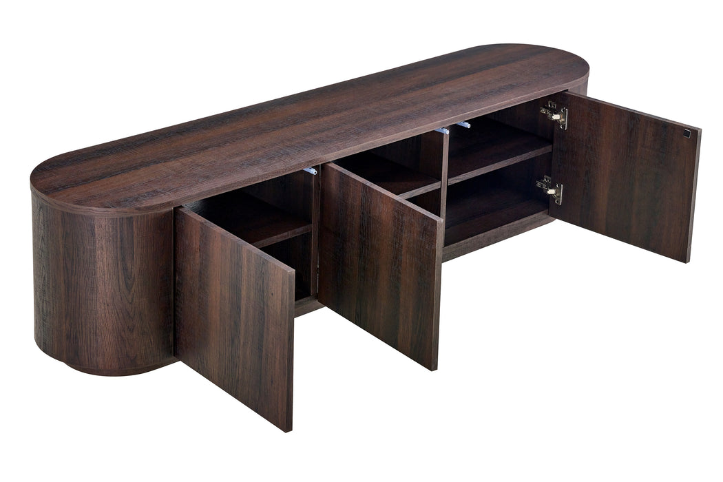 Meuble TV CERNY japandi Noyer 180CM