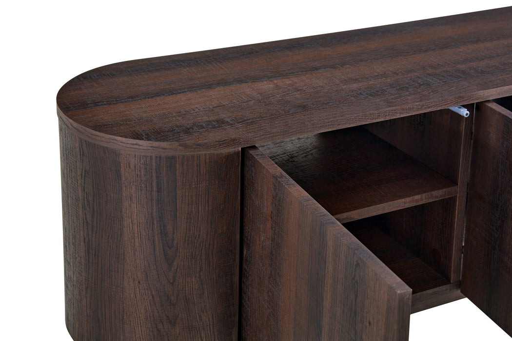 Meuble TV CERNY japandi Noyer 180CM