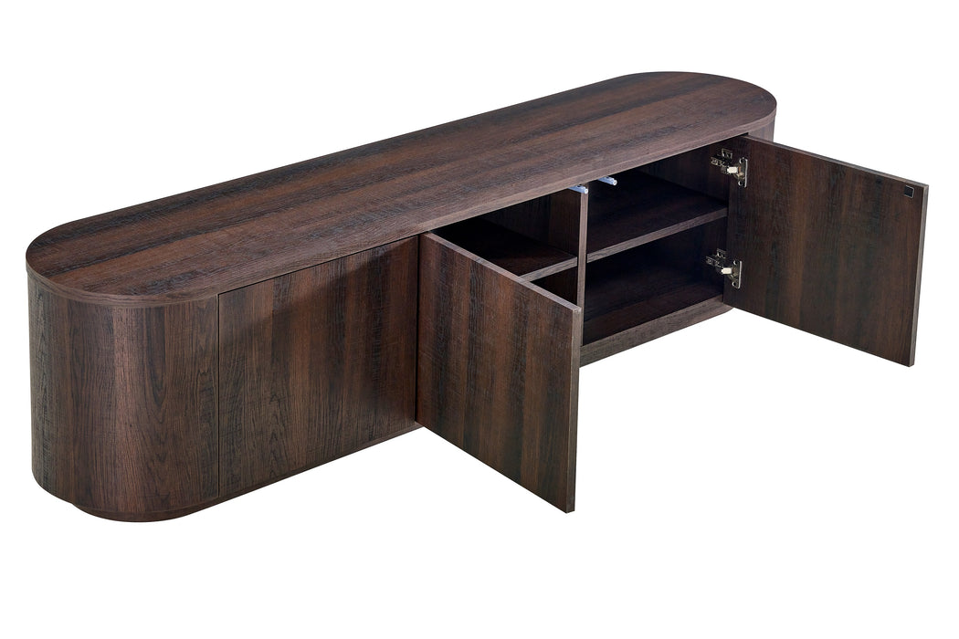 Meuble TV CERNY japandi Noyer 180CM