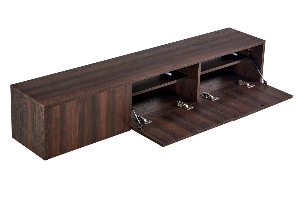 Meuble TV suspendu Japandi VIEUX NOYER 180CM