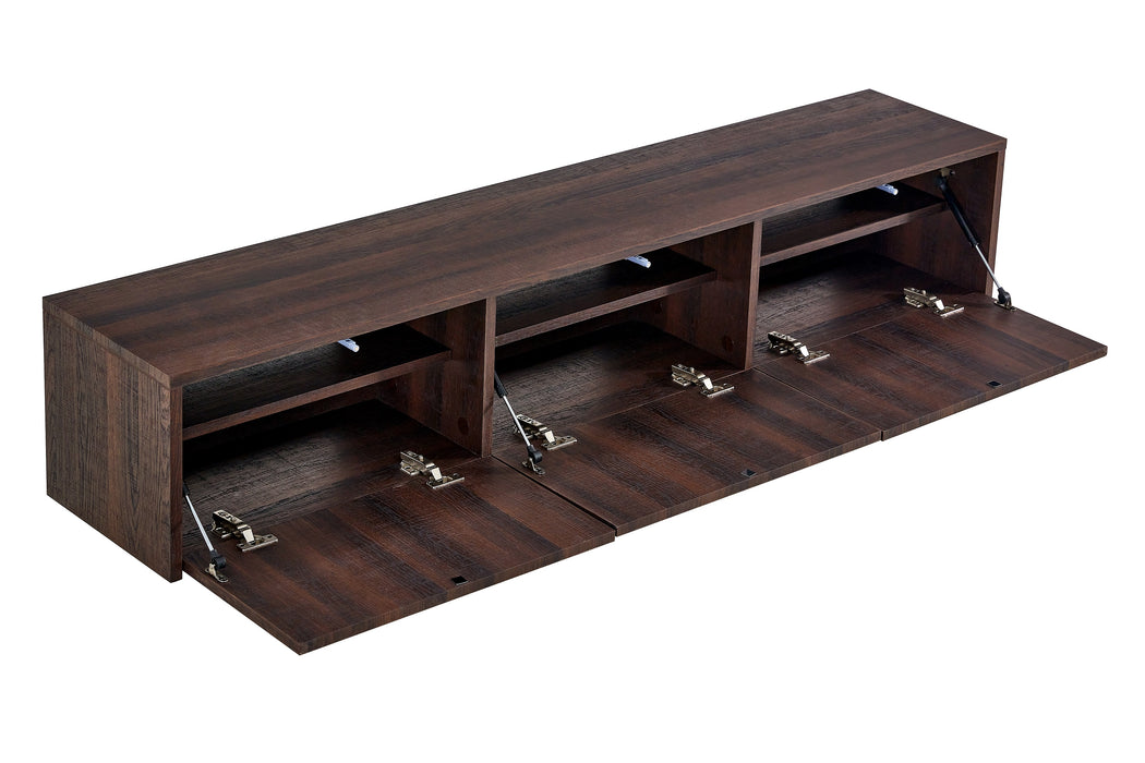 Meuble TV suspendu Japandi VIEUX NOYER 180CM