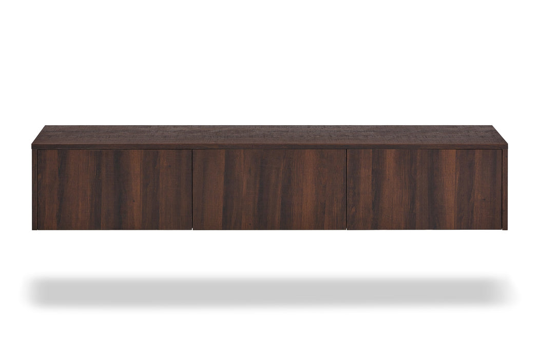 Meuble TV suspendu Japandi VIEUX NOYER 180CM