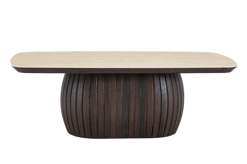 Salontafel LADOUR Keramiek Walnoot 130 cm