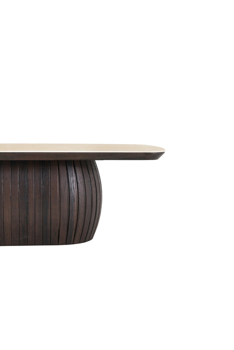 Salontafel LADOUR Keramiek Walnoot 130 cm