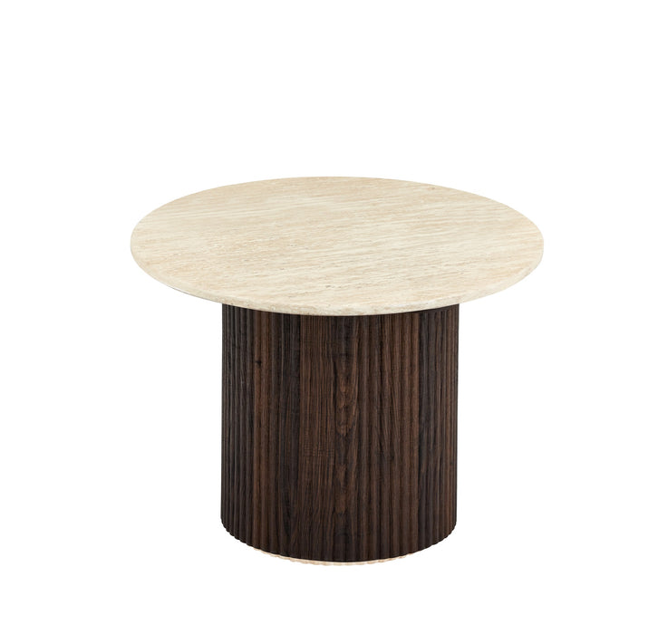 Japandi Salontafel Gemont Set 2-in-1 Travertin Look
