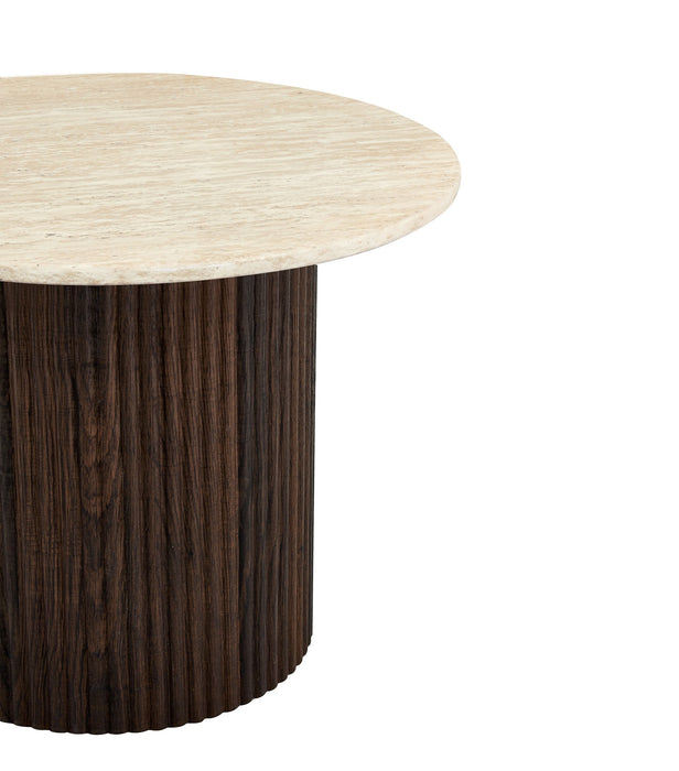 Japandi Salontafel Gemont Set 2-in-1 Travertin Look