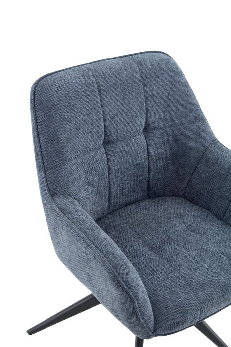 Eetkamerstoel Niort Linnen Blauw