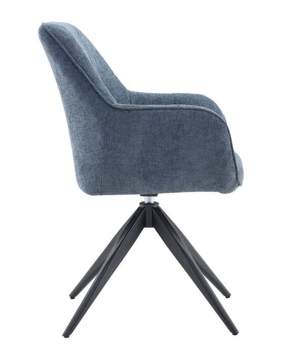 Eetkamerstoel Niort Linnen Blauw