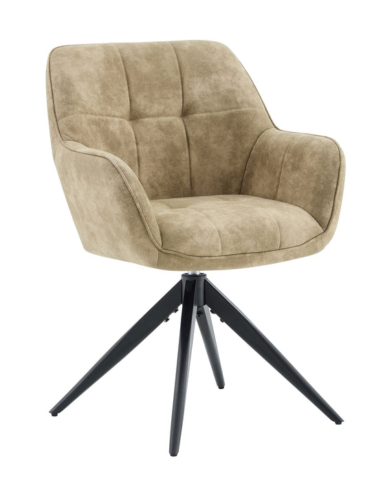Esszimmerstuhl NIORT Leder Taupe