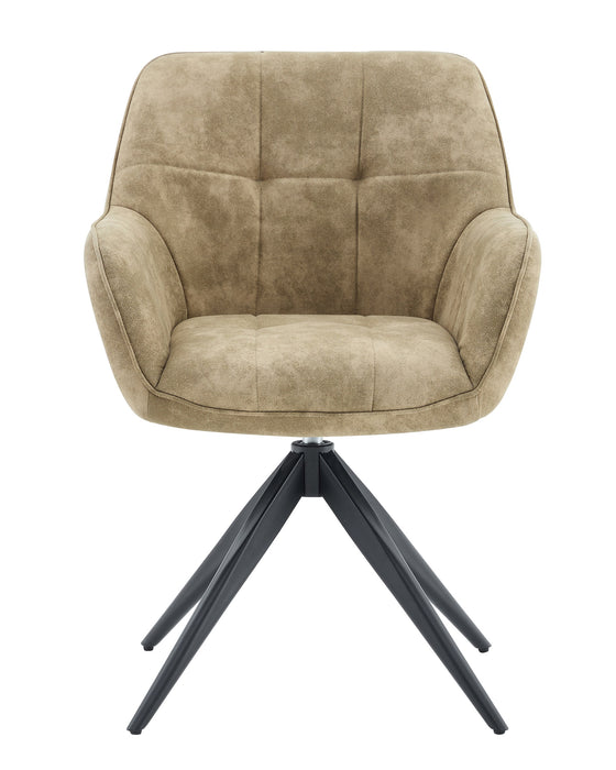 Esszimmerstuhl NIORT Leder Taupe