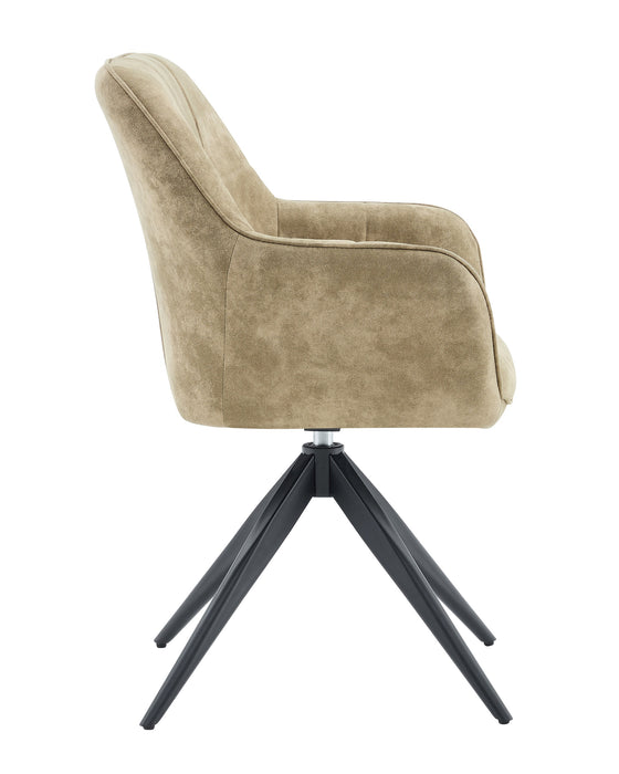 Esszimmerstuhl NIORT Leder Taupe