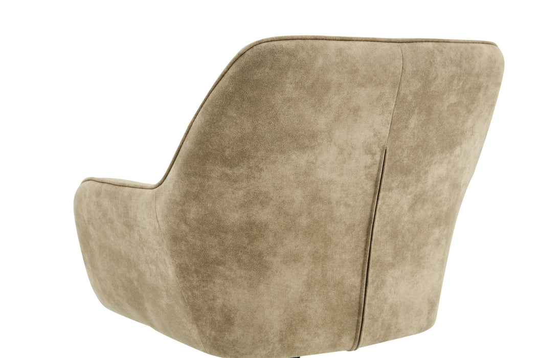 Esszimmerstuhl NIORT Leder Taupe