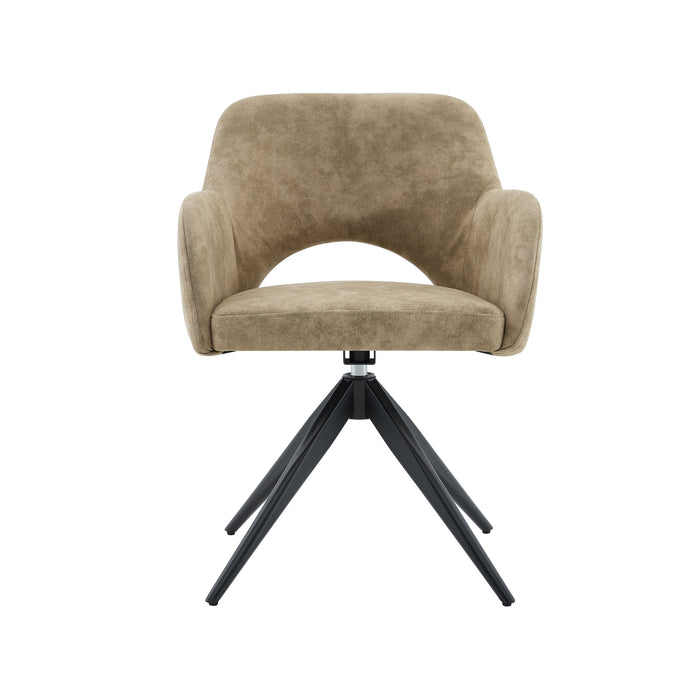 Draaibare Eetkamerstoel Moulin Leer Taupe